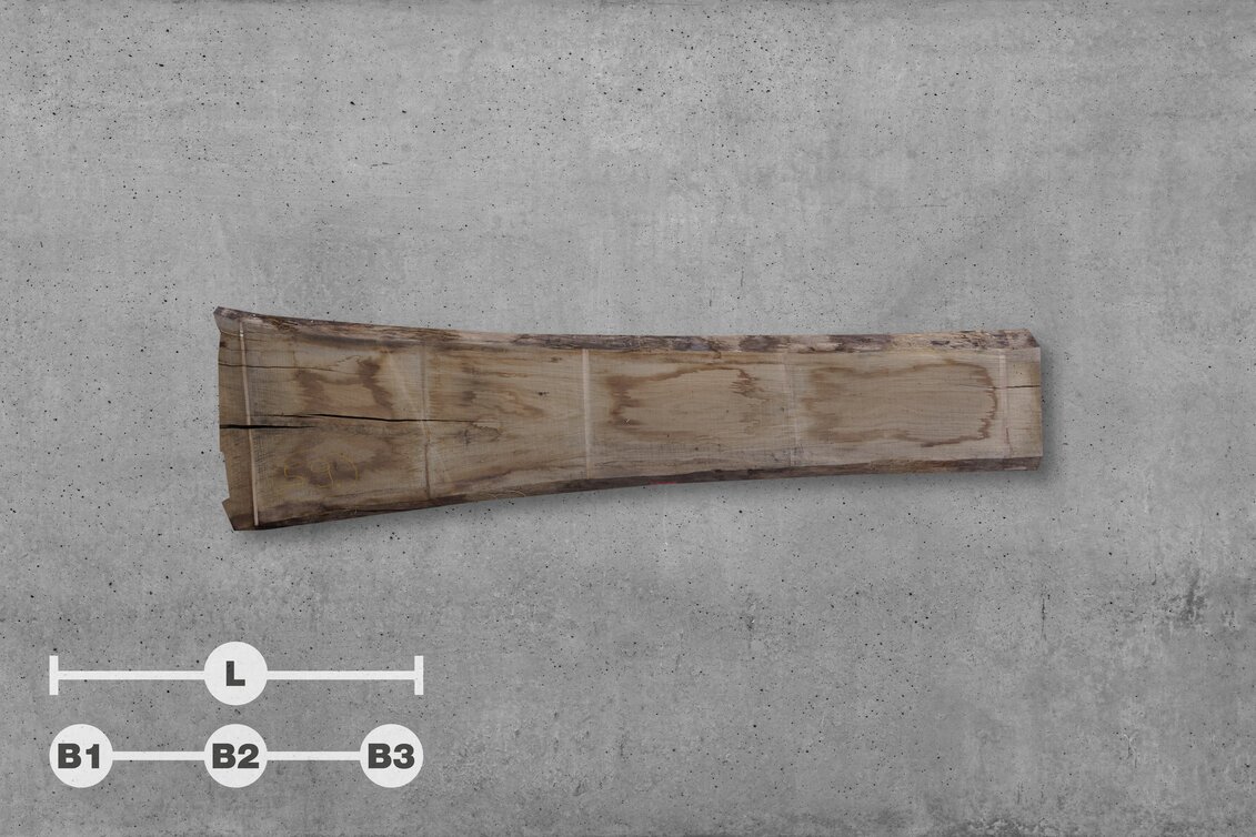 1430749 | 59 // L: 390 cm; B1: 98 cm; B2: 66 cm; B3: 61 cm; Grosime: 65 mm