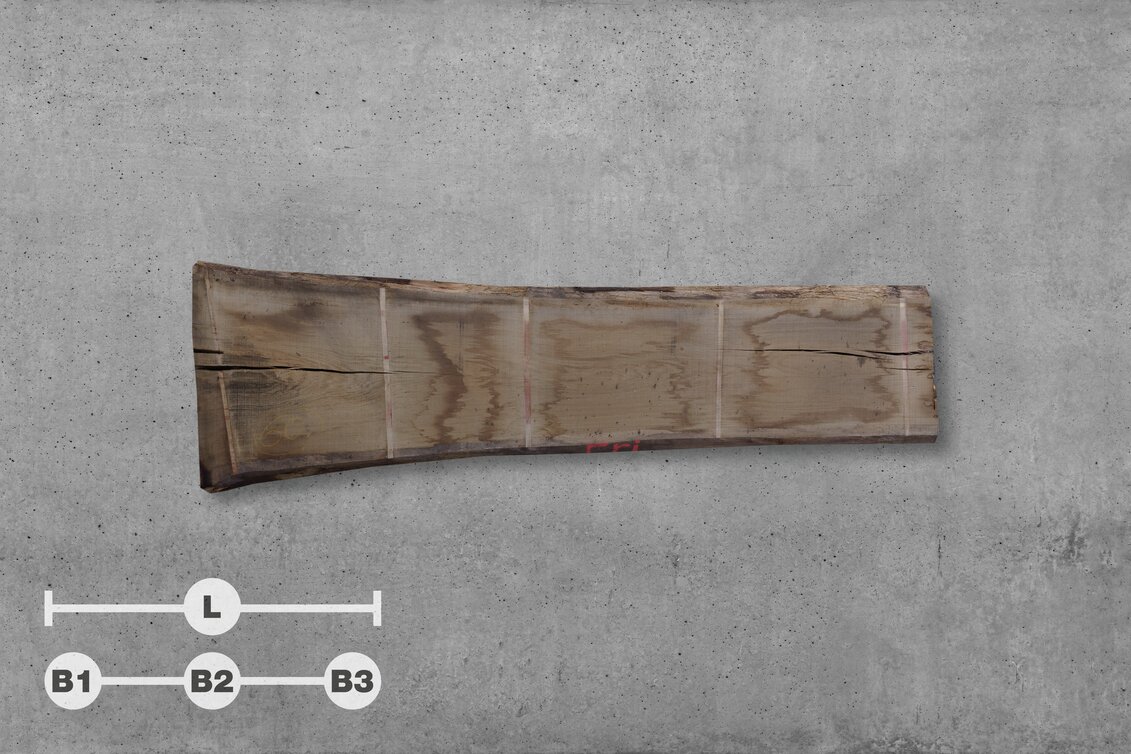 1430749 | 60 // L: 390 cm; B1: 110 cm; B2: 85 cm; B3: 82 cm; Stärke: 85 mm