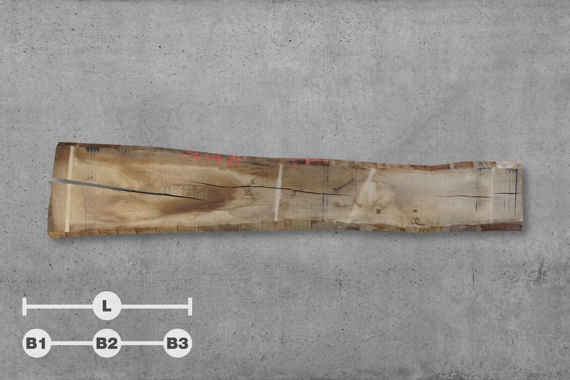 1430772 | 96373 // L: 420 cm; B1: 79 cm; B2: 56 cm; B3: 56 cm; Grosime: 65 mm