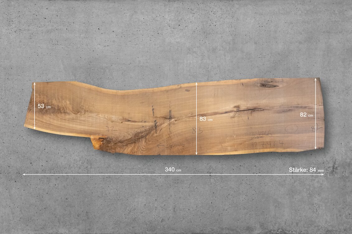 32546 // L: 340 cm; B1: 53 cm; B2: 83 cm; B3: 82 cm; Grosime: 84 mm